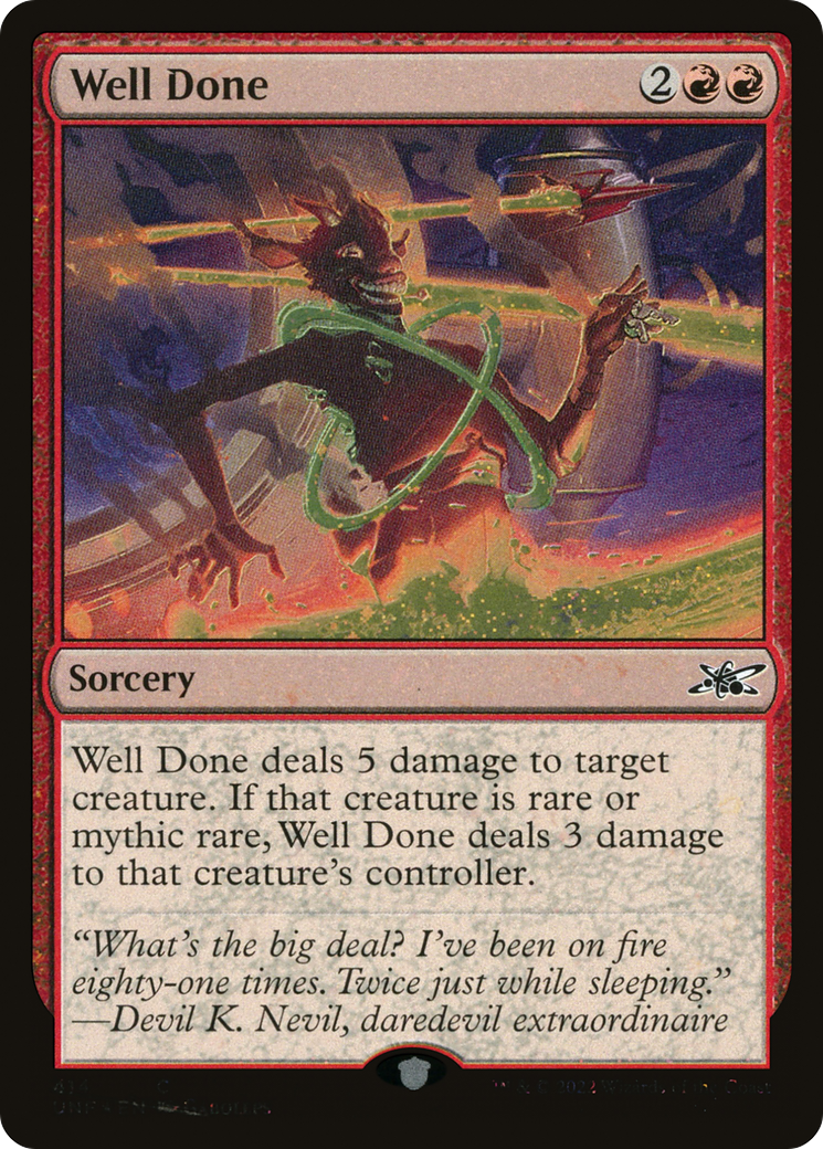 Well Done (UNF-414) - Unfinity Foil - Game Nerdz Well Done (UNF-414) - Unfinity Foil - Game Nerdz