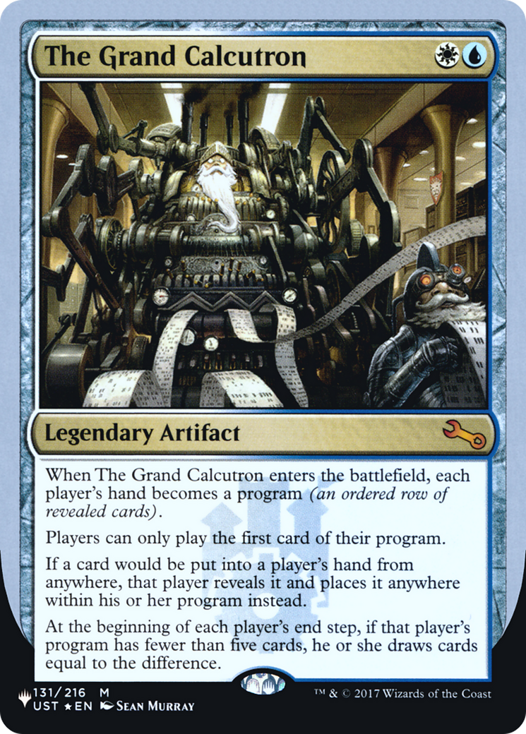 The Grand Calcutron (LIST-047) - The List (Unfinity Foil Edition) Foil - Game Nerdz The Grand Calcutron (LIST-047) - The List (Unfinity Foil Edition) Foil - Game Nerdz