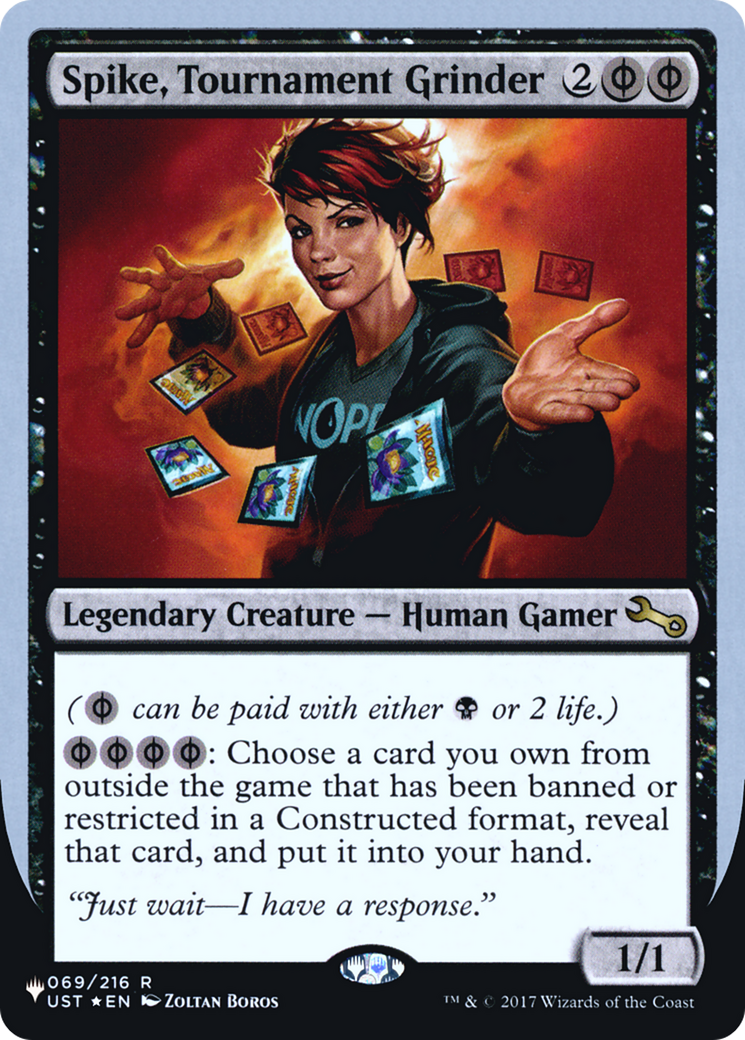 Spike, Tournament Grinder (LIST-024) - The List (Unfinity Foil Edition)  Foil - Game Nerdz