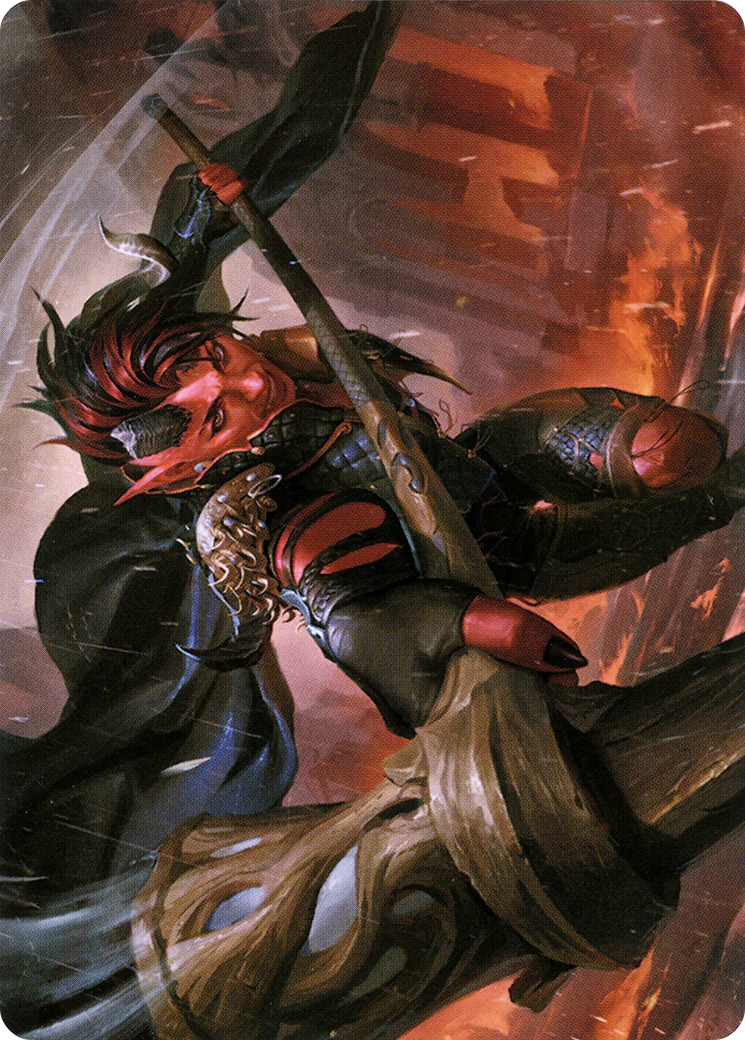 karlach card sleeves Commander Series #7 Karlach, Fury of Avernus Stitched Playmat for Magic:  The Gathering