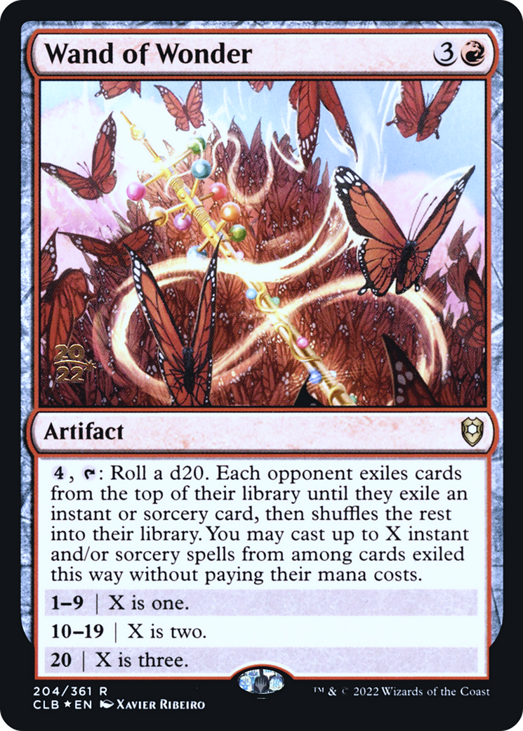 wonder mtg card Wand of (935) Each opponent exiles cards from the top of their library until they exile an instant or sorcery card Wand of Wonder (Promo) -