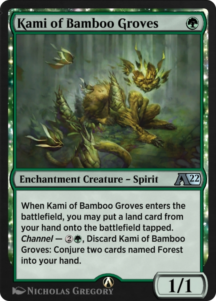 Kami of Bamboo Groves (YNEO-024) - Alchemy: Kamigawa: (enchantment