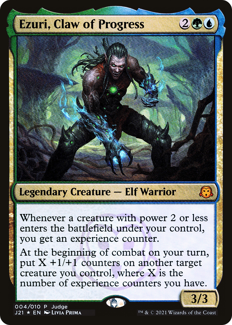 Ezuri, Claw of Progress (JDG-004) - Judge Gift Cards 2021 Foil - Game Nerdz