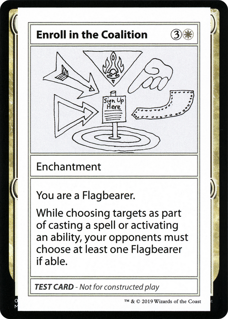 playtest mtg cards Enroll in the Coalition (CMB1-004) - Mystery Booster Playtest Cards 2021