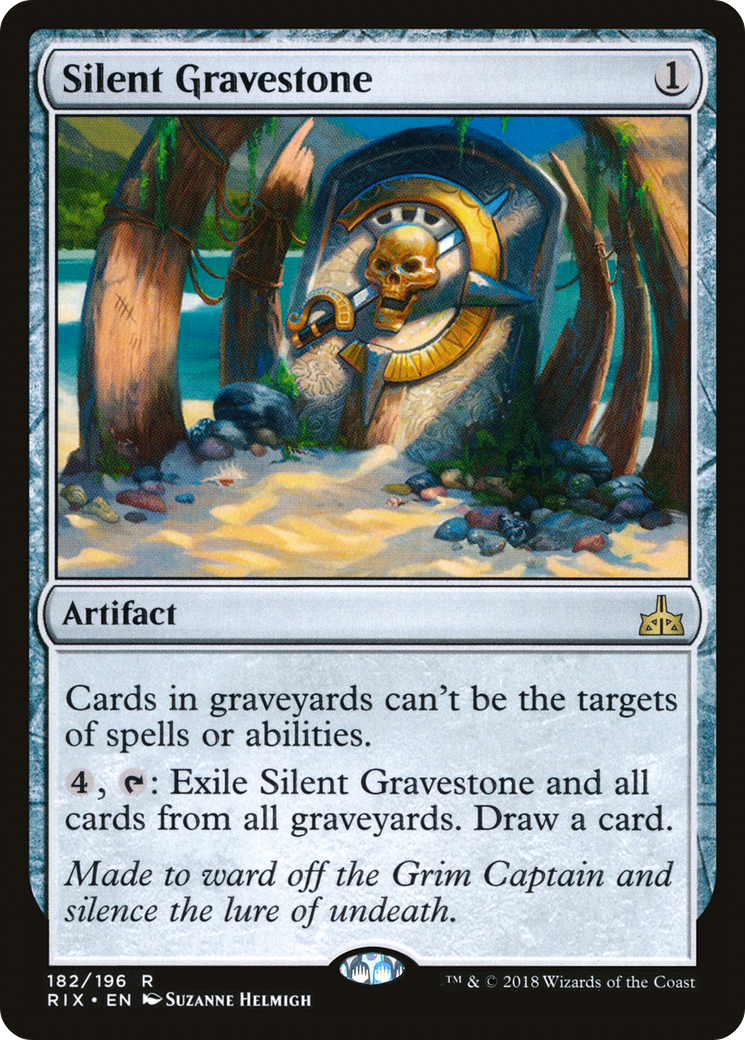 Silent Gravestone (RIX-182) - Rivals of Ixalan - Game Nerdz Silent Gravestone (RIX-182) - Rivals of Ixalan - Game Nerdz