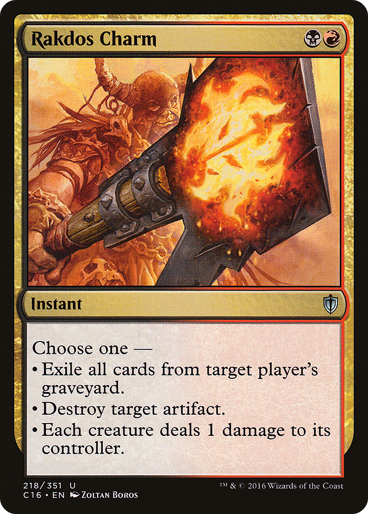 Rakdos Charm (C16-218) - Commander 2016 - Game Nerdz Rakdos Charm (C16-218) - Commander 2016 - Game Nerdz