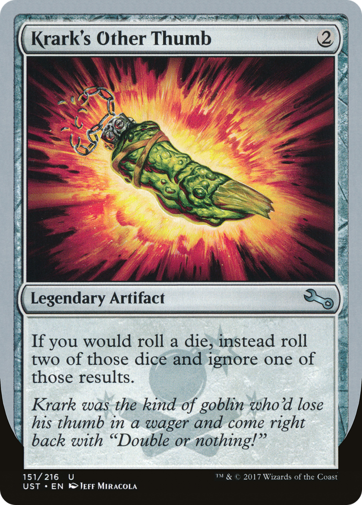 Krark's Other Thumb (UST-151) - Unstable Foil - Game Nerdz