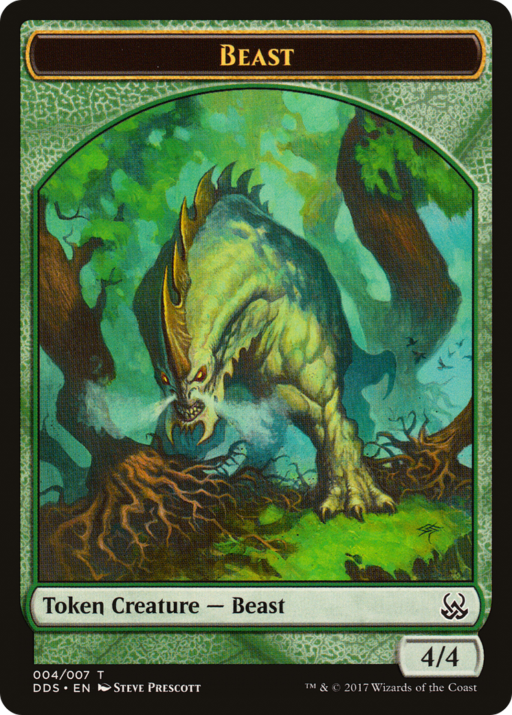 Beast (DDS-004) - Duel Decks: Mind vs. Might Tokens - Game Nerdz Beast (DDS-004) - Duel Decks: Mind vs. Might Tokens - Game Nerdz
