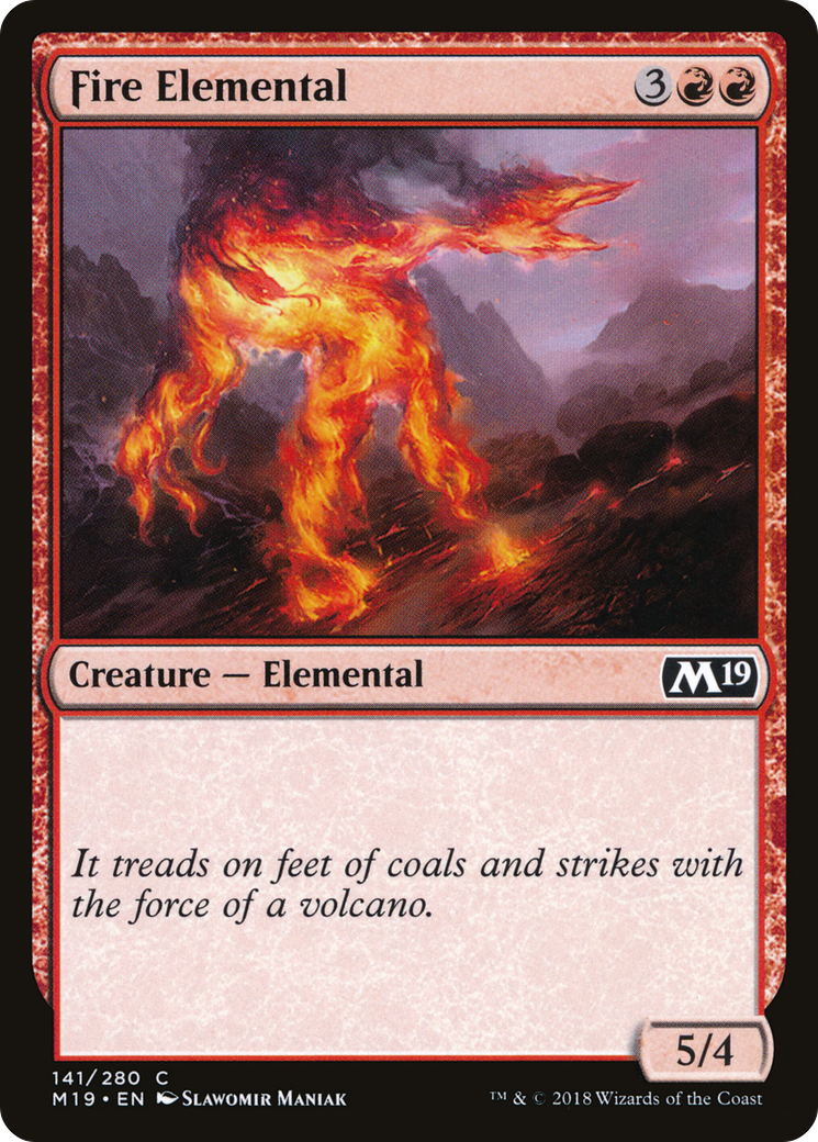 Fire Elemental (M19-141) - Core Set 2019 - Game Nerdz