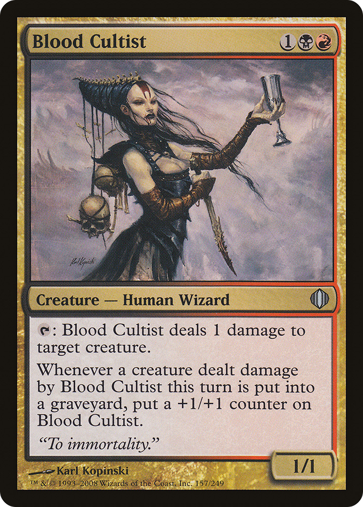 Blood Cultist (ALA-157) - Shards of Alara Foil - Game Nerdz