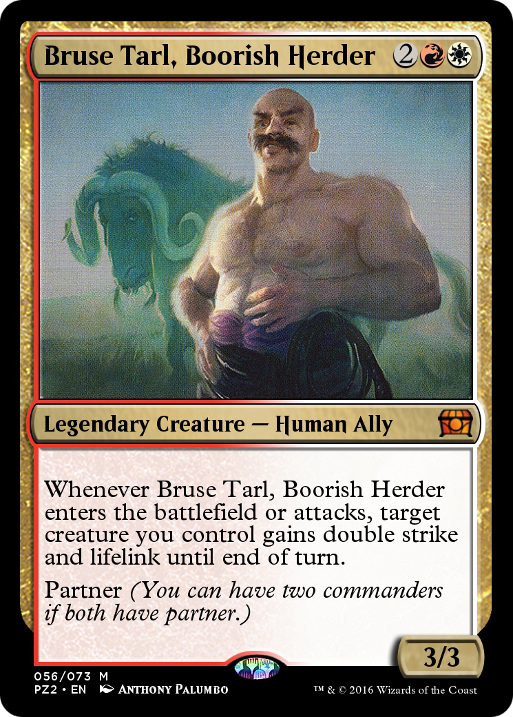 Bruse Tarl, Boorish Herder (PZ2-056) - Treasure Chest Foil - Game Nerdz Bruse Tarl, Boorish Herder (PZ2-056) - Treasure Chest Foil - Game Nerdz