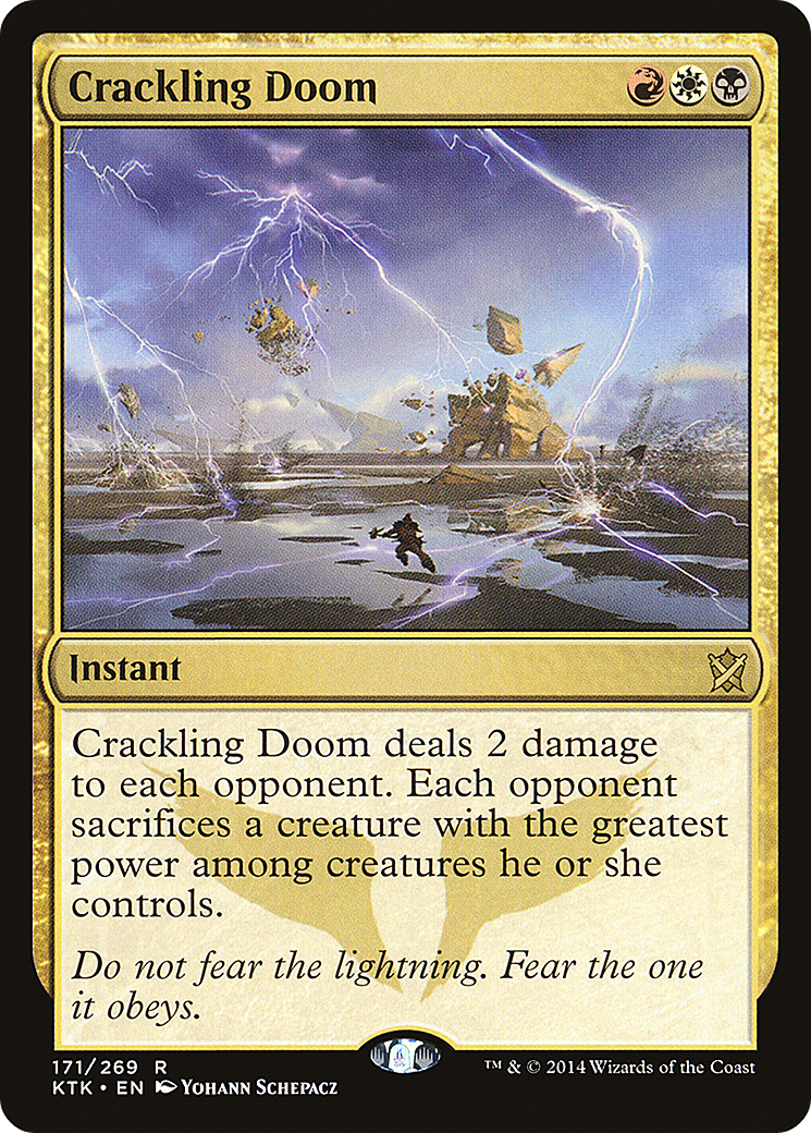 Crackling Doom (KTK-171) - Khans of Tarkir - Game Nerdz