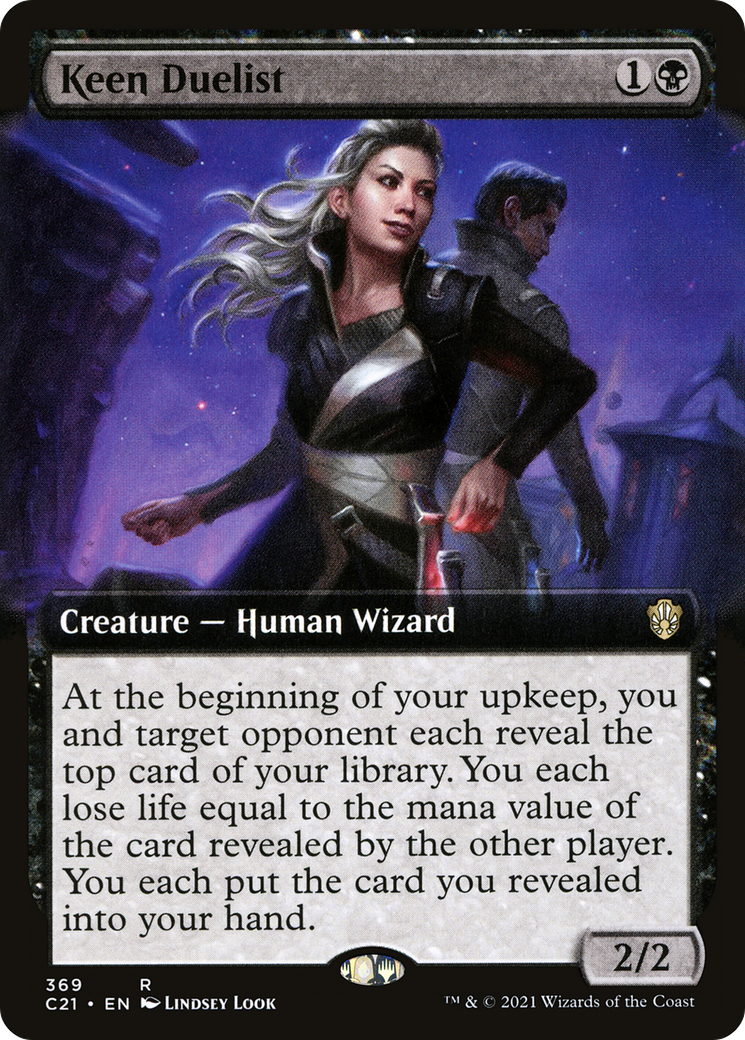 Keen Duelist (C21-369) - Commander 2021: (Extended Art) - Game Nerdz Keen Duelist (C21-369) - Commander 2021: (Extended Art) - Game Nerdz