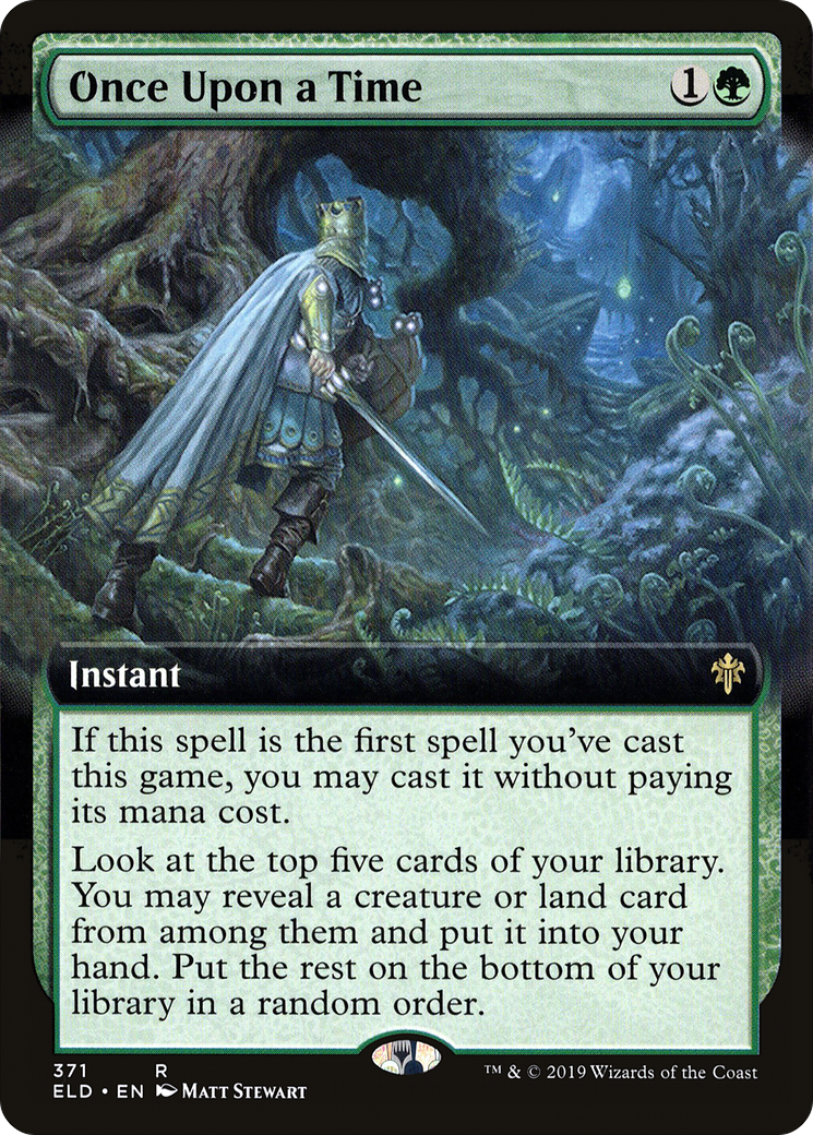 Once Upon a Time (ELD-371) - Throne of Eldraine: (Extended Art) - Game Nerdz Once Upon a Time (ELD-371) - Throne of Eldraine: (Extended Art) - Game Nerdz