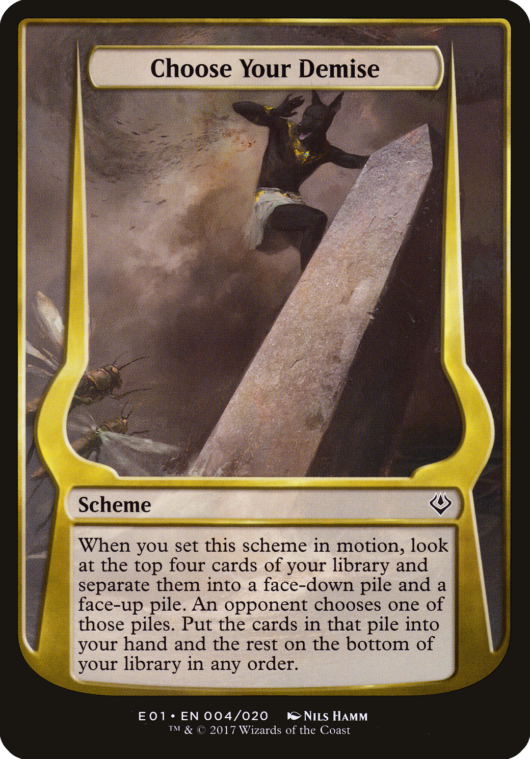 Choose Your Demise (OVER-04) - Archenemy: Nicol Bolas Schemes - Game Nerdz Choose Your Demise (OVER-04) - Archenemy: Nicol Bolas Schemes - Game Nerdz