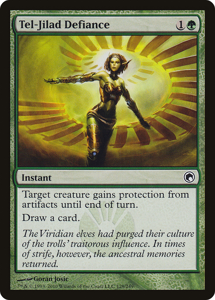 mtg scars of mirrodin card list Tel-Jilad Defiance (SOM-129) - Scars of Mirrodin Foil