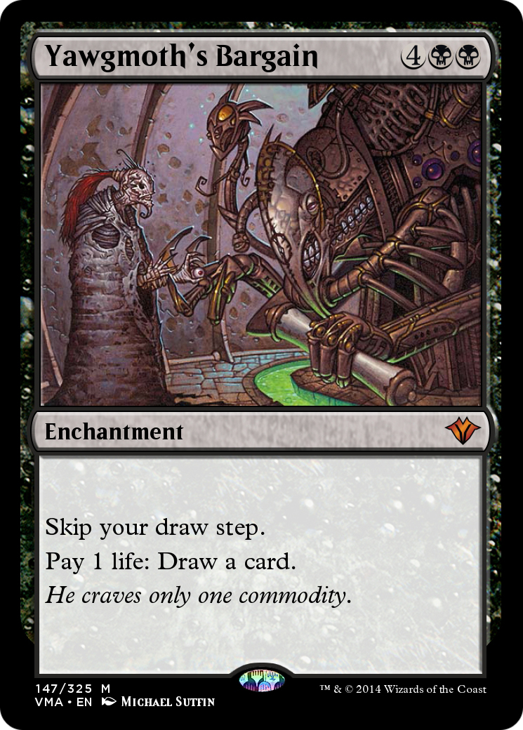 Yawgmoth's Bargain (VMA-147) - Vintage Masters - Game Nerdz