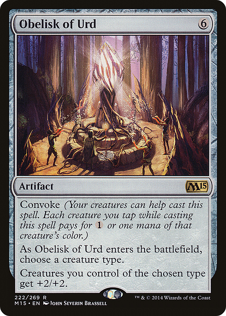m15 mtg cards Obelisk of Urd (M15-222) - Magic 2015 Foil In Magic Magic 2015 Core Set M15