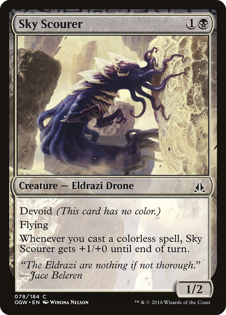 Sky Scourer (OGW-078) - Oath of the Gatewatch: (devoid) - Game Nerdz Sky Scourer (OGW-078) - Oath of the Gatewatch: (devoid) - Game Nerdz