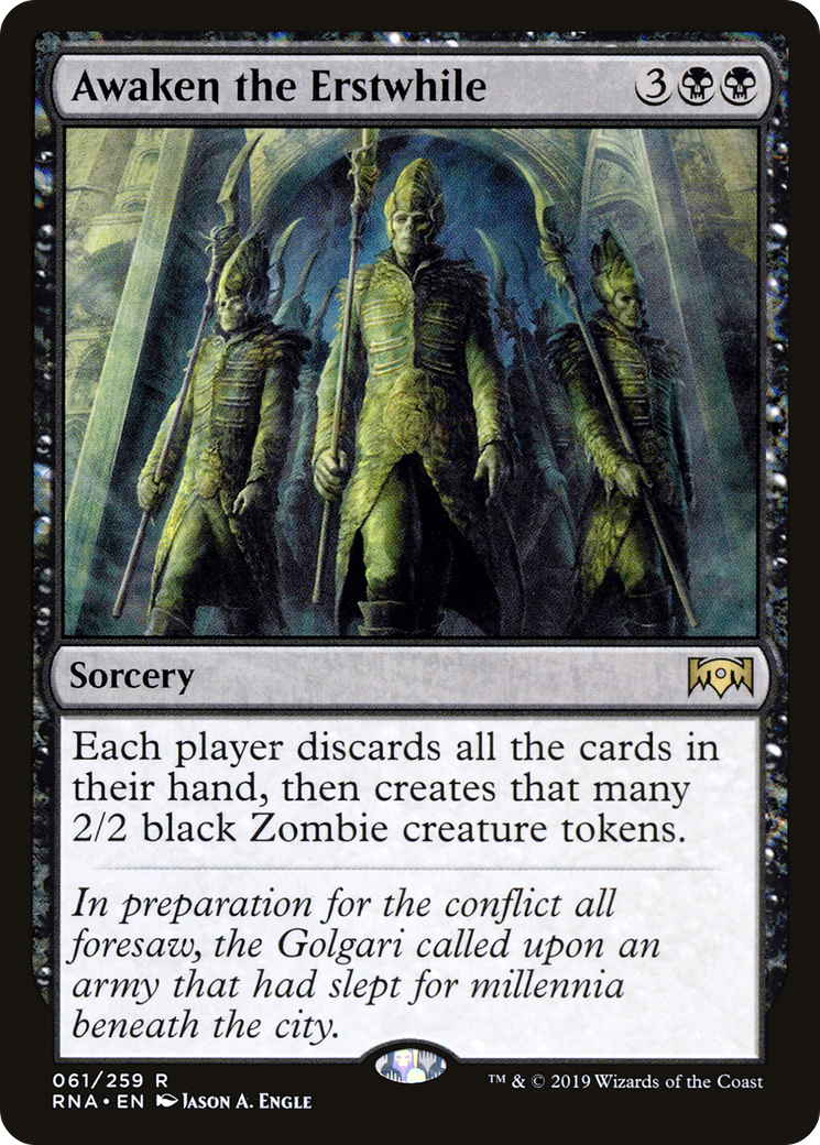 Awaken the Erstwhile (RNA-061) - Ravnica Allegiance - Game Nerdz