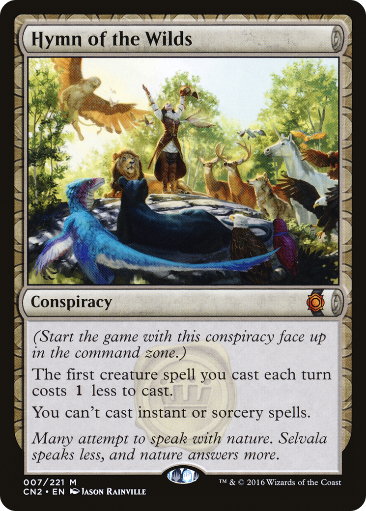 mtg conspiracy take the crown card list Magic Conspiracy: Booster Pack PreOrder Ships On August 26th : Toys & Games Hymn of the Wilds (CN2-007)