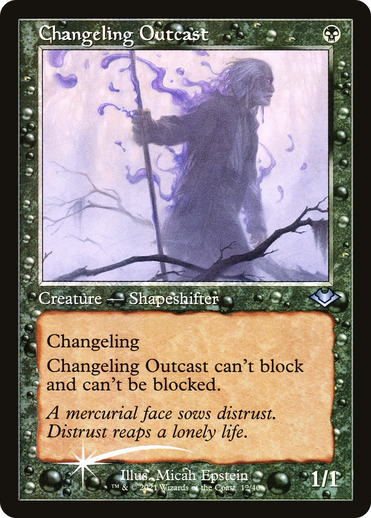 Changeling Outcast (MH1-012) - Modern Horizons 1 Timeshifts Etched Foil - Game Nerdz Changeling Outcast (MH1-012) - Modern Horizons 1 Timeshifts Etched Foil - Game Nerdz