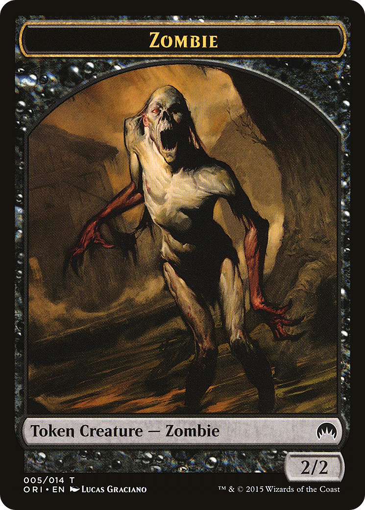 Zombie (ORI-005) - Magic Origins Tokens - Game Nerdz