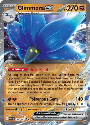 Glimmora ex 123 - SV03 Obsidian Flames Holofoil - Game Nerdz