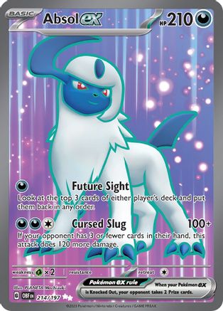 Absol ex 214 - SV03 Obsidian Flames Holofoil - Game Nerdz