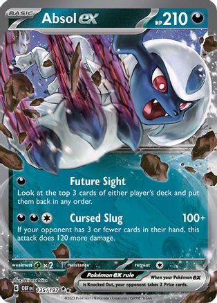 アブソルEX Absol ex 135 - SV03 Obsidian Flames Holofoil - Game Nerdz