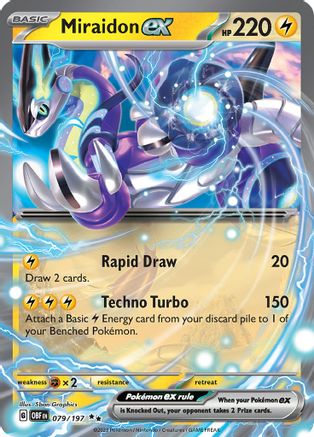 Miraidon ex 79 - SV03 Obsidian Flames Holofoil - Game Nerdz