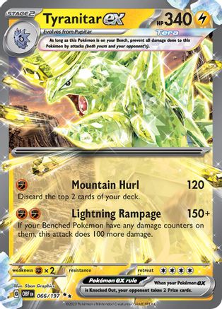 Tyranitar ex 66 - SV03 Obsidian Flames Holofoil - Game Nerdz