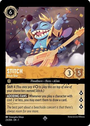 Stitch - Rock Star (23/204) - The First Chapter - Game Nerdz