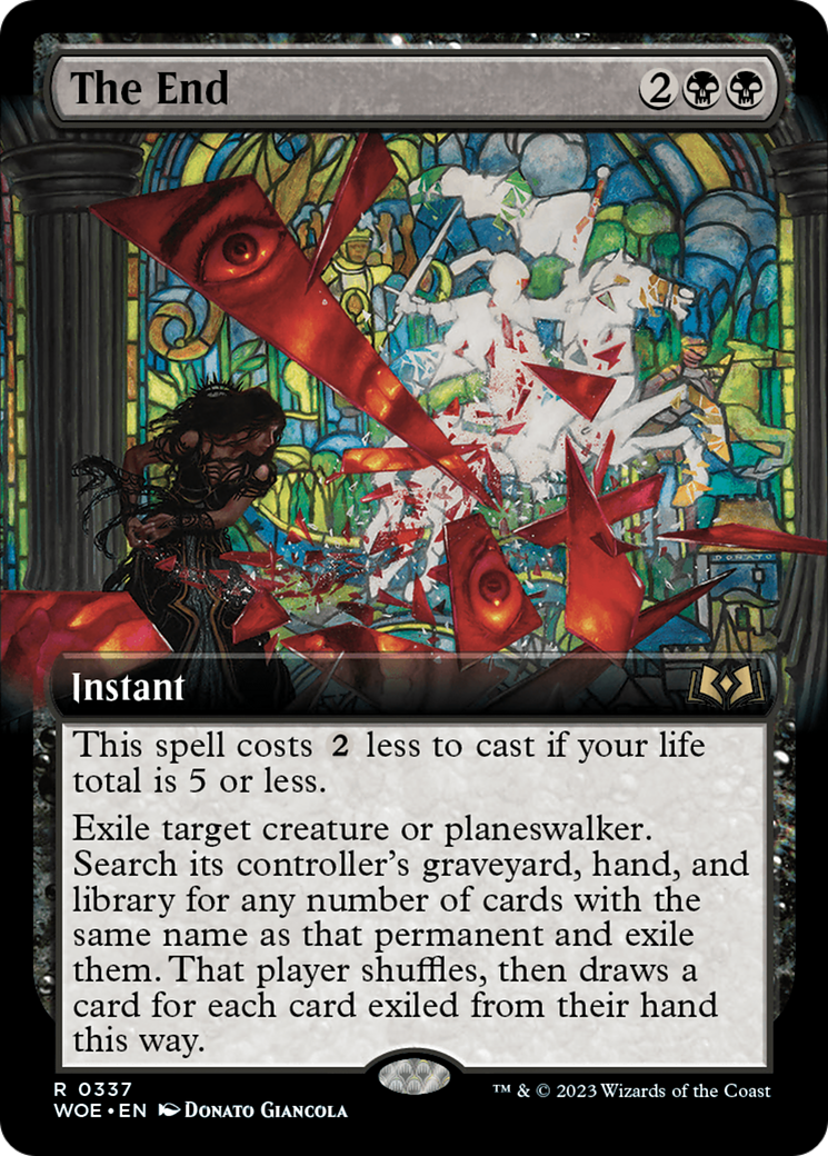 The End (WOE-337) - Wilds of Eldraine: (Extended Art) Foil - Game Nerdz