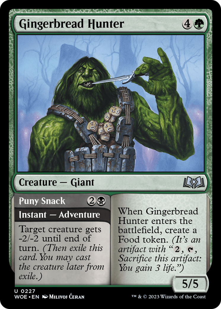 Gingerbread Hunter // Puny Snack (WOE-227) - Wilds of Eldraine - Game Nerdz
