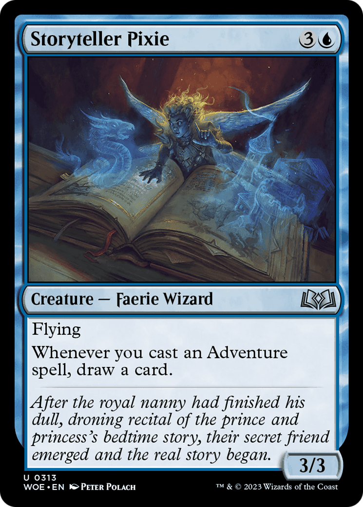 Storyteller Pixie (WOE-313) - Wilds of Eldraine Foil - Game Nerdz