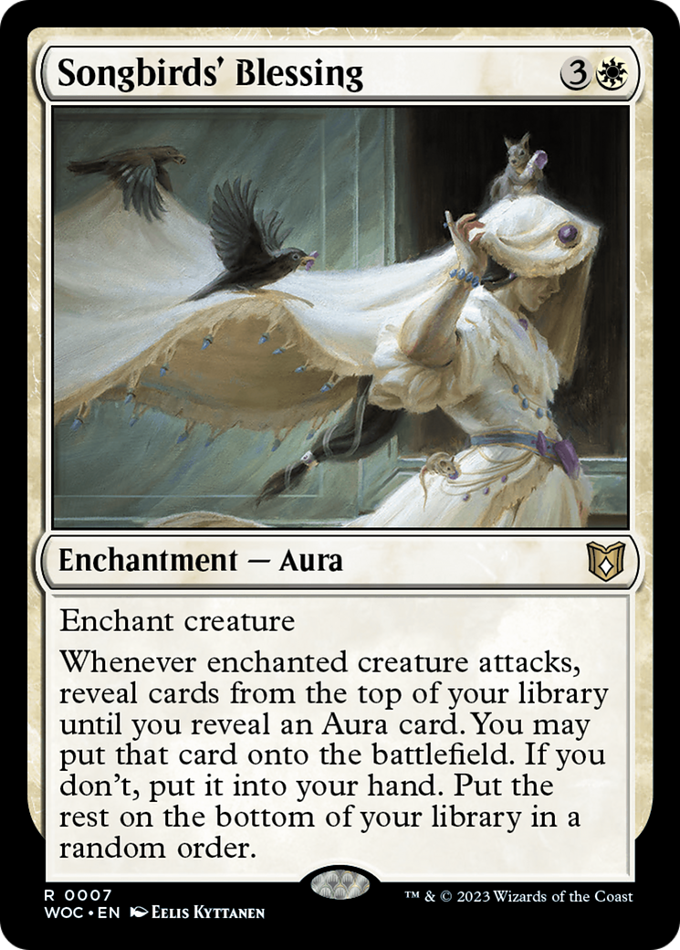 Songbirds' Blessing (WOC-007) - Wilds of Eldraine Commander - Game Nerdz