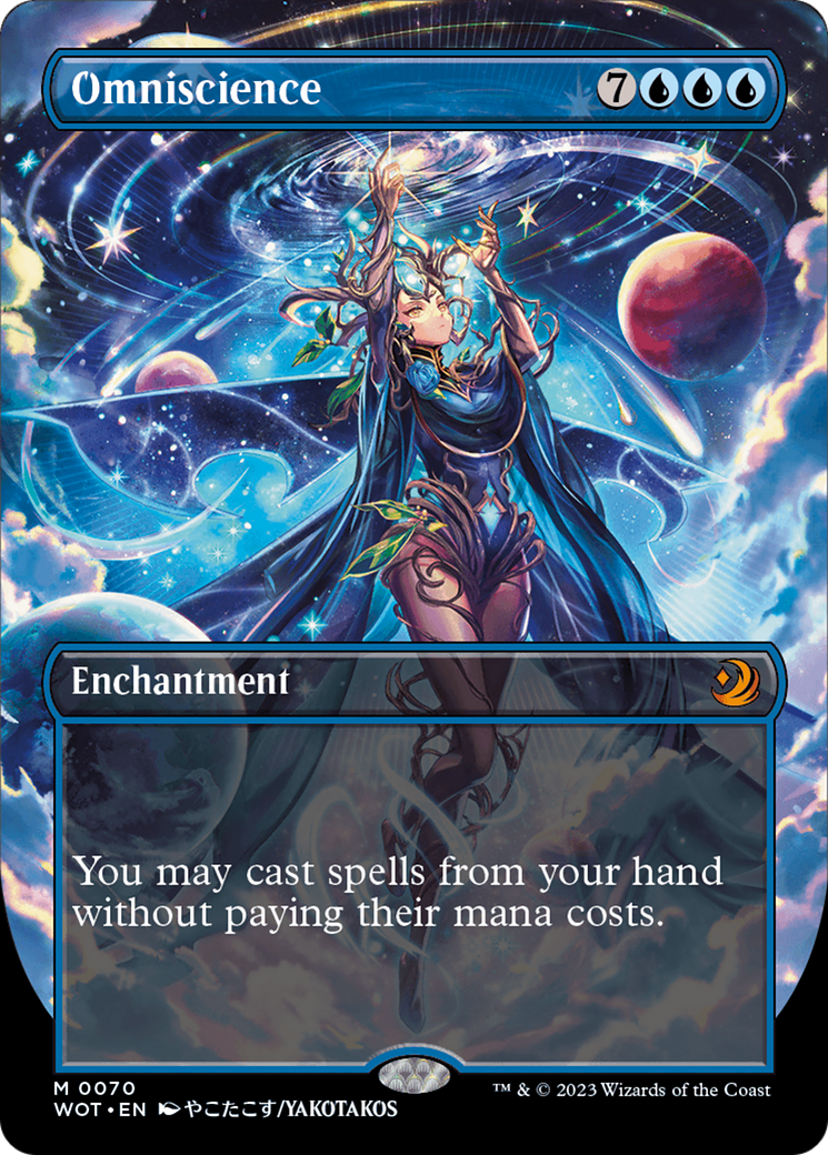 全知 Omniscience foil アニメ WOT Omniscience (WOT-070) - Wilds of Eldraine: Enchanting Tales