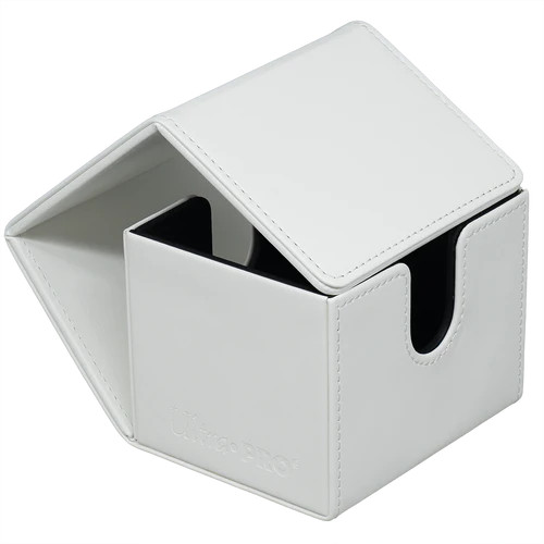 Ultra Pro Deck Box: Vivid - White (Alcove Edge) - Game Nerdz