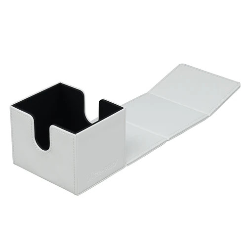Ultra Pro Deck Box: Vivid - White (Alcove Edge) - Game Nerdz