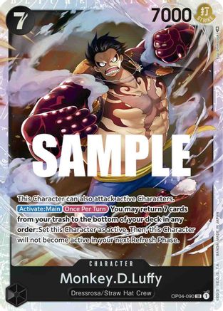 Monkey.D.Luffy (OP04-090) Kingdoms of Intrigue Foil - Game Nerdz