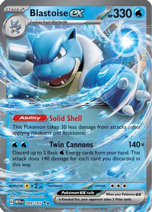 Blastoise ex 9 - SV Scarlet and Violet 151 Holofoil - Game Nerdz