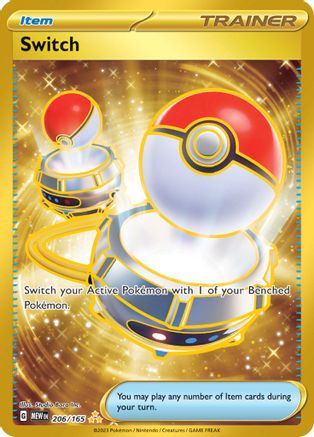 gold switch pokemon card 151 Tausch GOLD Deutsch 206/165 Karmesin & Purpur 151 – PokeDirris main image 0