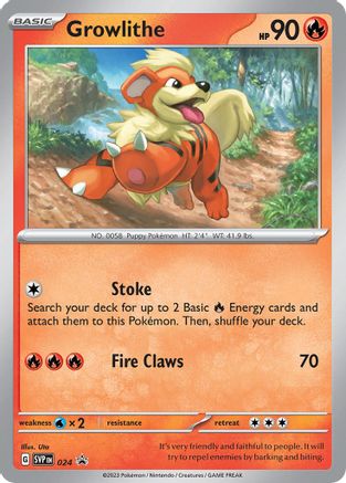 growlithe holographic card 027/192 Growlithe | Common Reverse Holo Card | Sword & Shield Rebel Cl