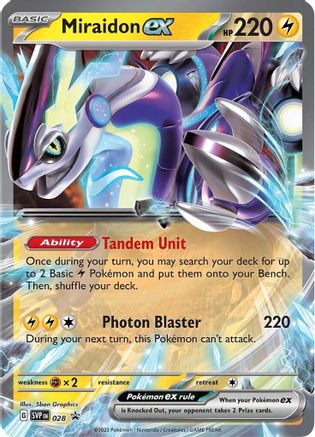Miraidon ex - SVP028 28 - SV Scarlet Violet Promo Cards Holofoil - Game  Nerdz