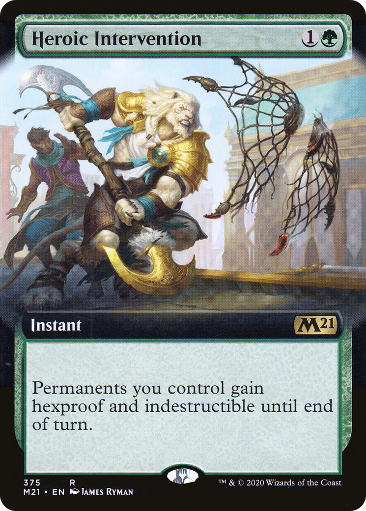 Heroic Intervention (M21-375) - Core Set 2021: (Extended Art) Foil - Game Nerdz Heroic Intervention (M21-375) - Core Set 2021: (Extended Art) Foil - Game Nerdz