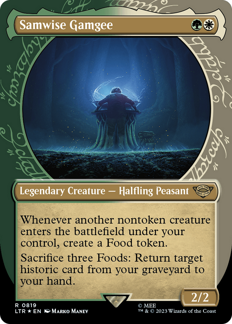 lotr mtg showcase cards Amazon.com: Magic: The Gathering The Lord of The Rings: Tales of Middle-Earth Scene Box Then if you control nine or more Wraiths Samwise Gamgee (LTR-819) - The