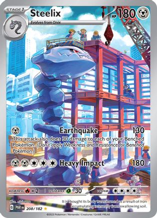 Steelix - 208/182 208 - SV04 Paradox Rift Holofoil - Game Nerdz