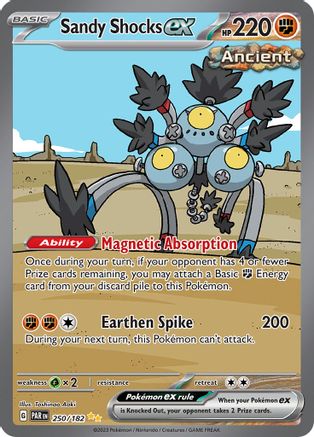 Sandy Shock ex - 250/182 250 - SV04 Paradox Rift Holofoil - Game Nerdz