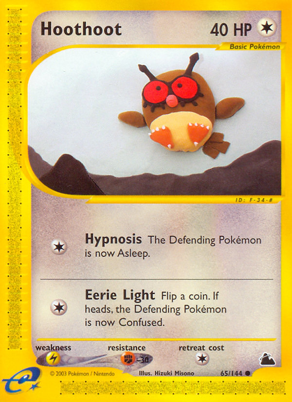 pokemon card hoothoot Hoothoot 60/111
